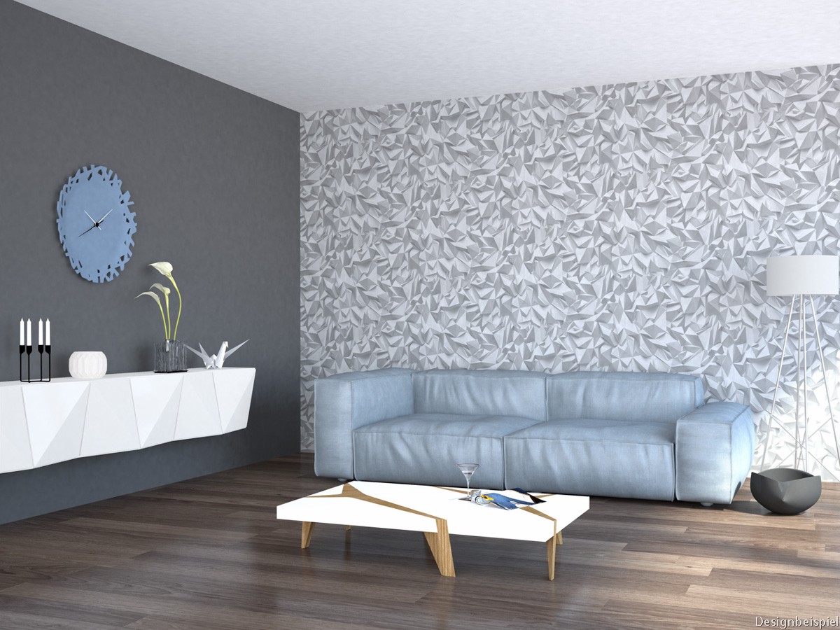 Tapeten wohnzimmer modern grau – midir