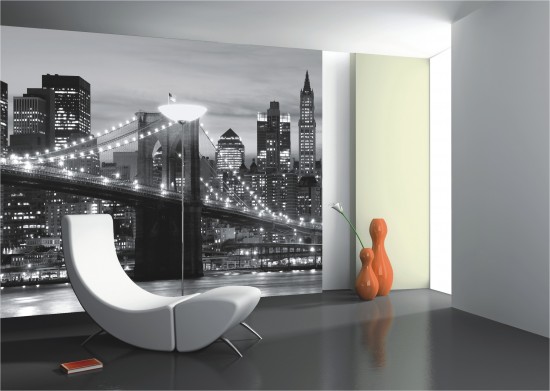 Fototapeten In Schwarz Wei? : Fototapete Tapete Brooklyn Bridge schwarz wei? New York Foto 360 cm x Fototapeten In Schwarz Wei? : Fototapete Tapete Brooklyn Bridge schwarz wei? New York Foto 360 cm x