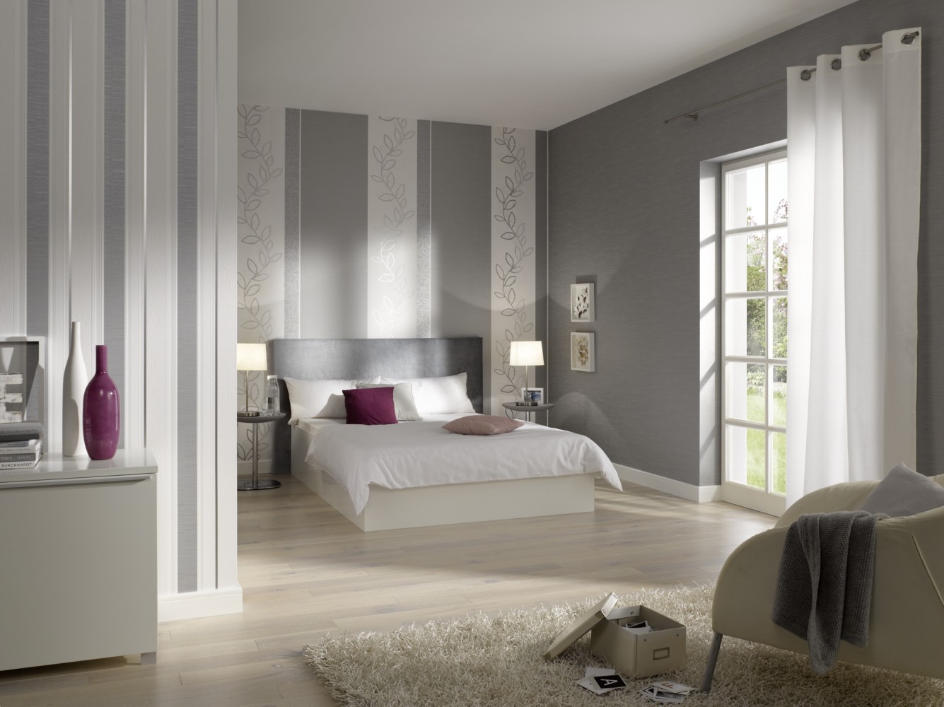 Wohnzimmer ideen wandgestaltung streifen: moderne wandfarben ideen ...