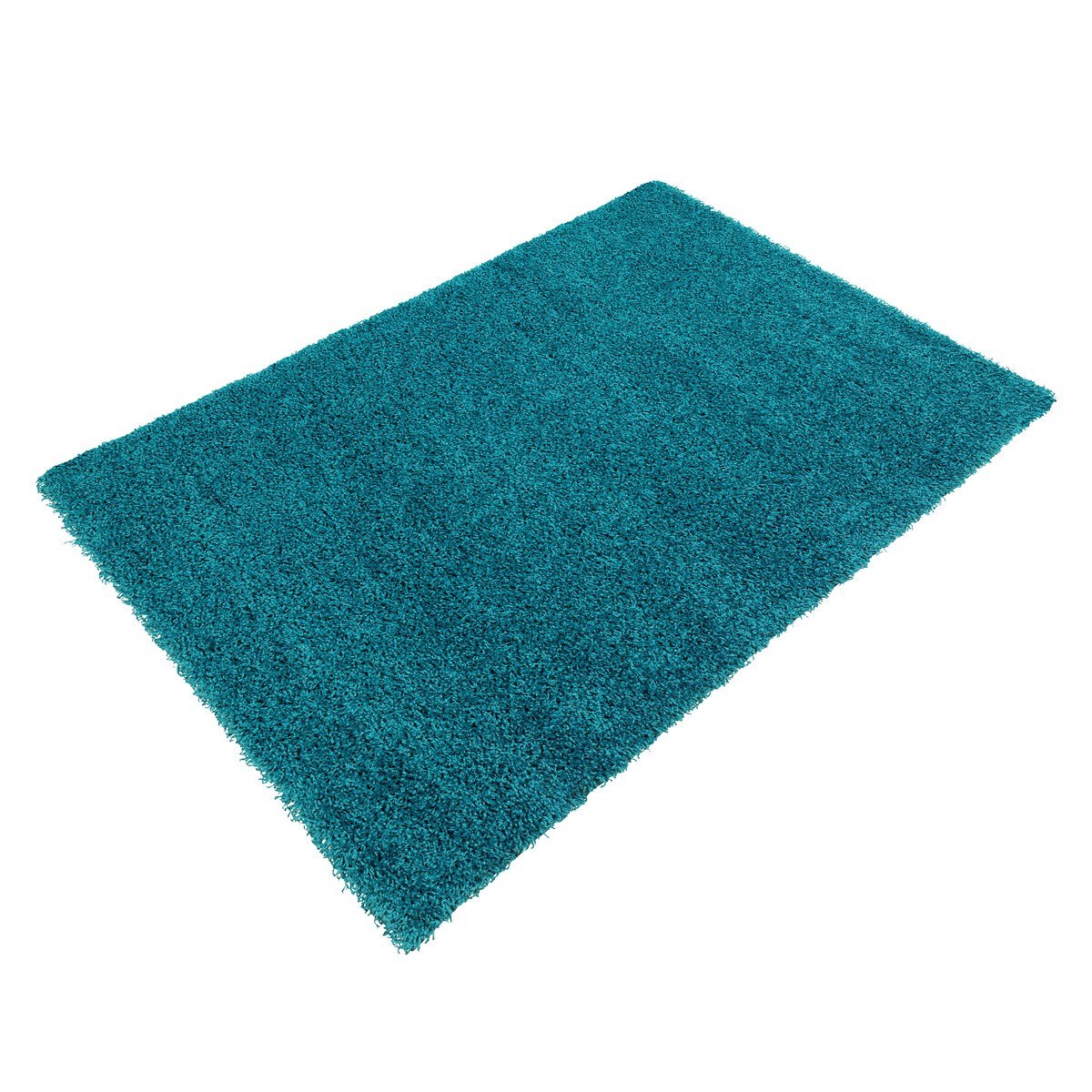 Langflor Teppich türkis Uni Hochflor versch Größen Langflor Teppich türkis Uni Hochflor versch Größen