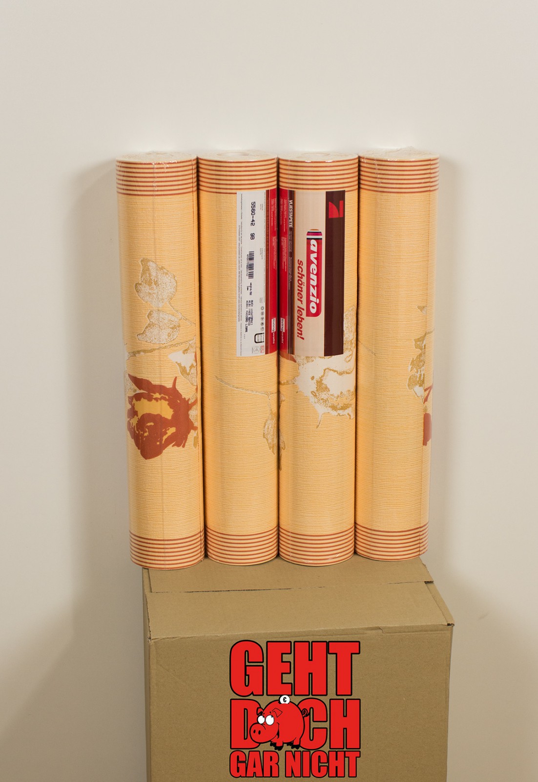Avenzio Tapete 4 Rollen AS Creation Tapete avenzio orange rot beige flo - Avenzio Tapete
