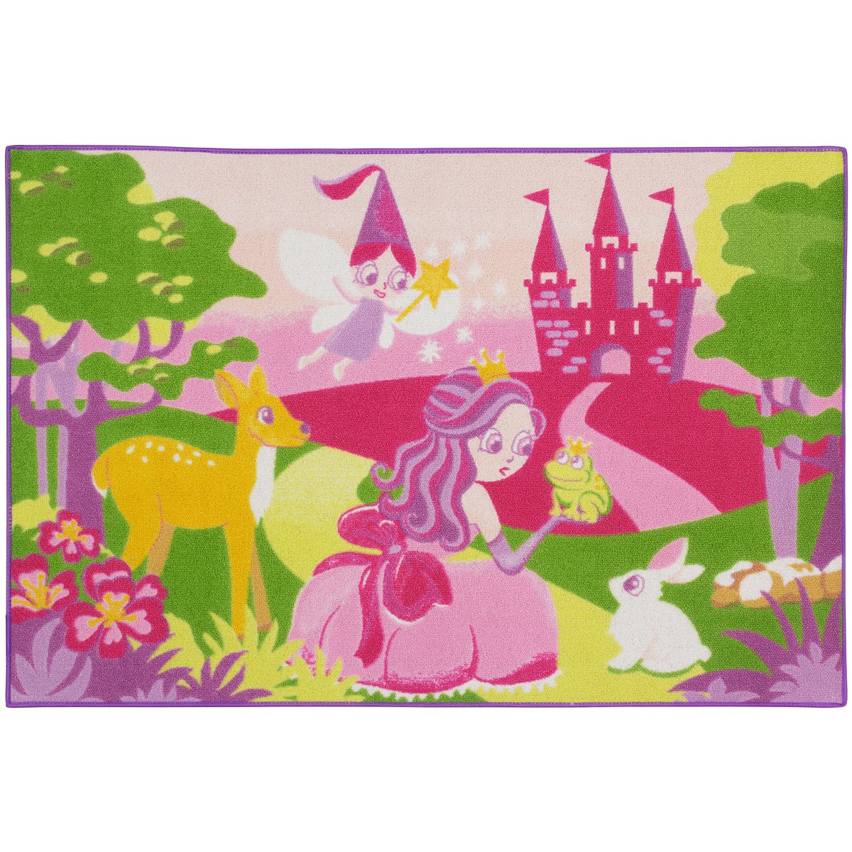 Teppich Kinderteppich Prinzessin Fee Tiere Spielteppich Teppich Kinderteppich Prinzessin Fee Tiere Spielteppich
