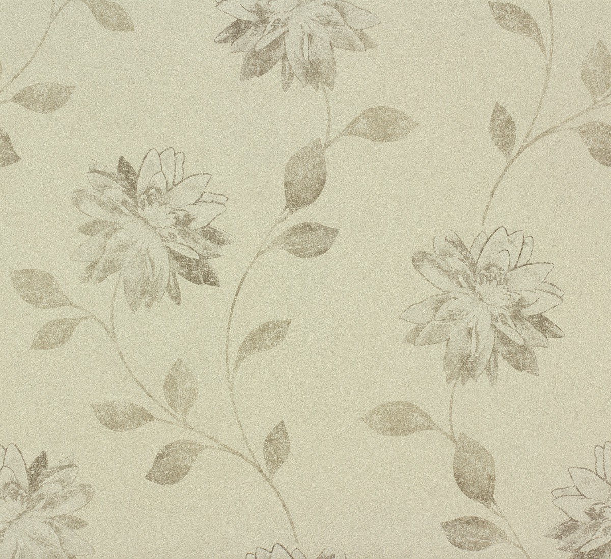 Tapeten Kombinationen Schlafzimmer : Tapete Rasch Fiducia Blumen beige grau 425130 Tapeten Kombinationen Schlafzimmer : Tapete Rasch Fiducia Blumen beige grau 425130