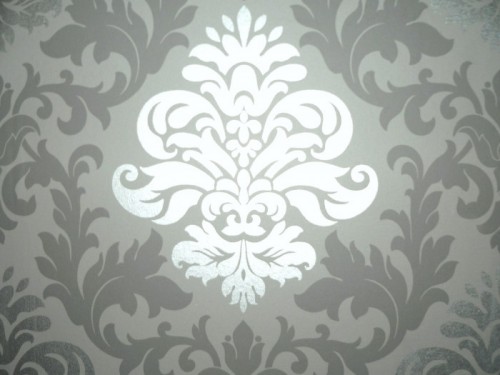 Barock Tapeten Retro Design Tapete : Grey and Silver Metallic Wallpaper Barock Tapeten Retro Design Tapete : Grey and Silver Metallic Wallpaper
