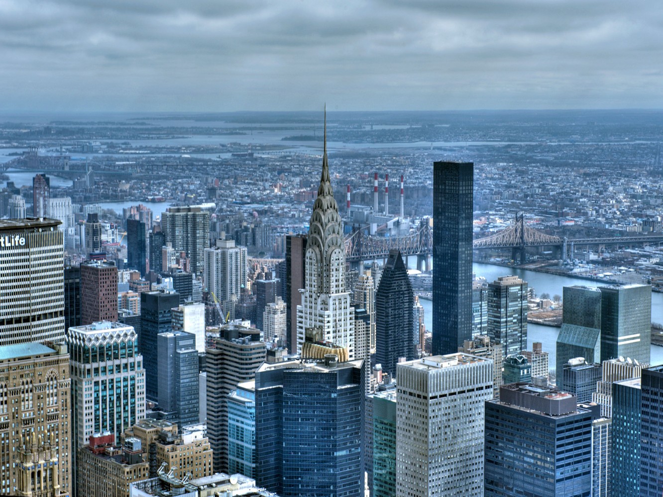 Fototapete Tapete New York Skyline Empire State Foto 